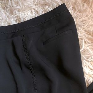 EUC Petite Sophisticate Black Tuxedo Pants